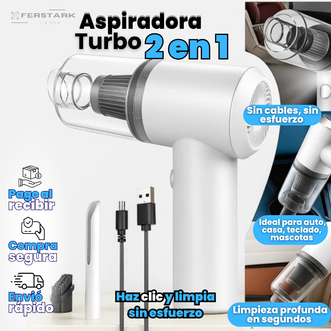 ¡Promo Aspiradora Turbo 2 En 1!