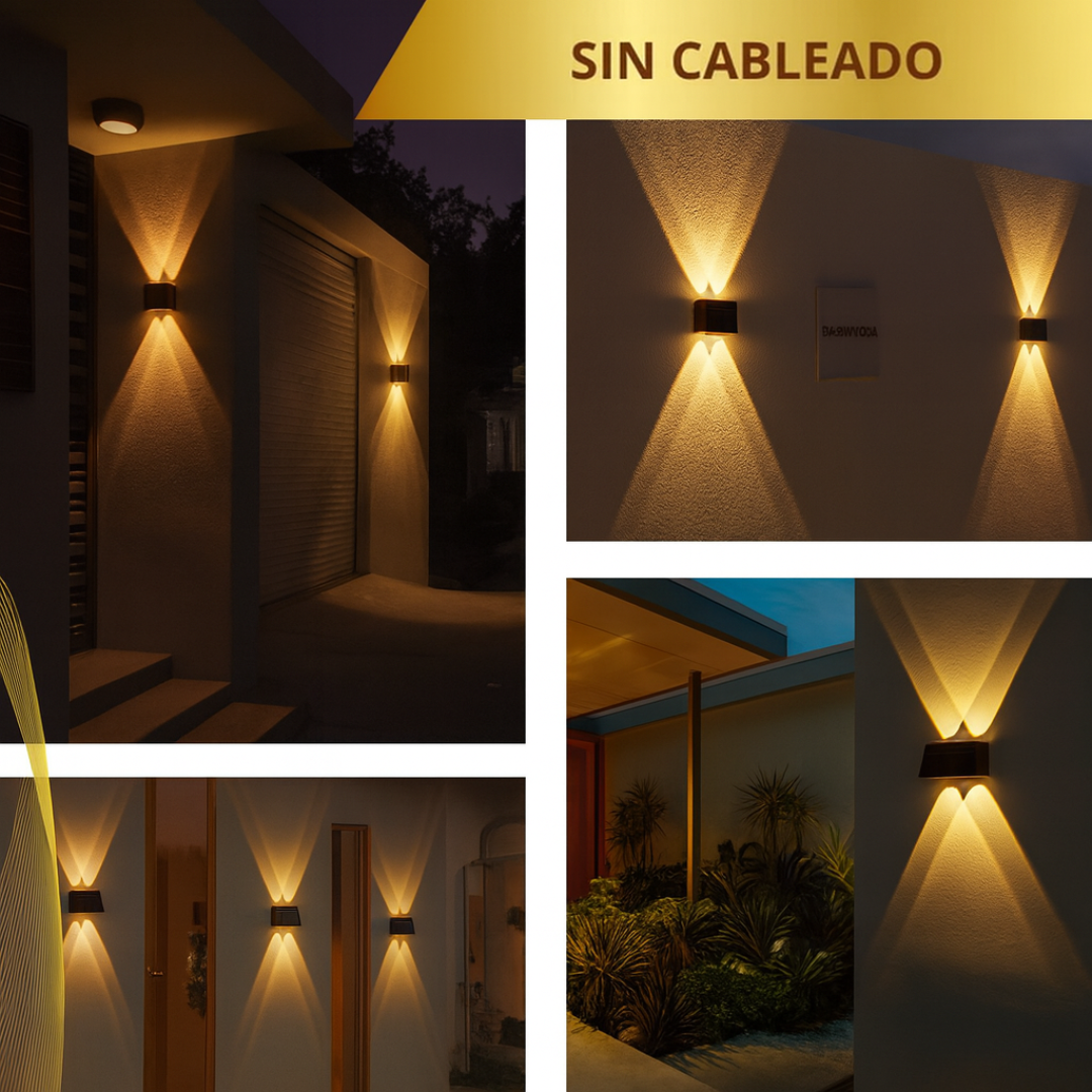 Lampara Solar Automatica De Pared Luxury 🔥✅