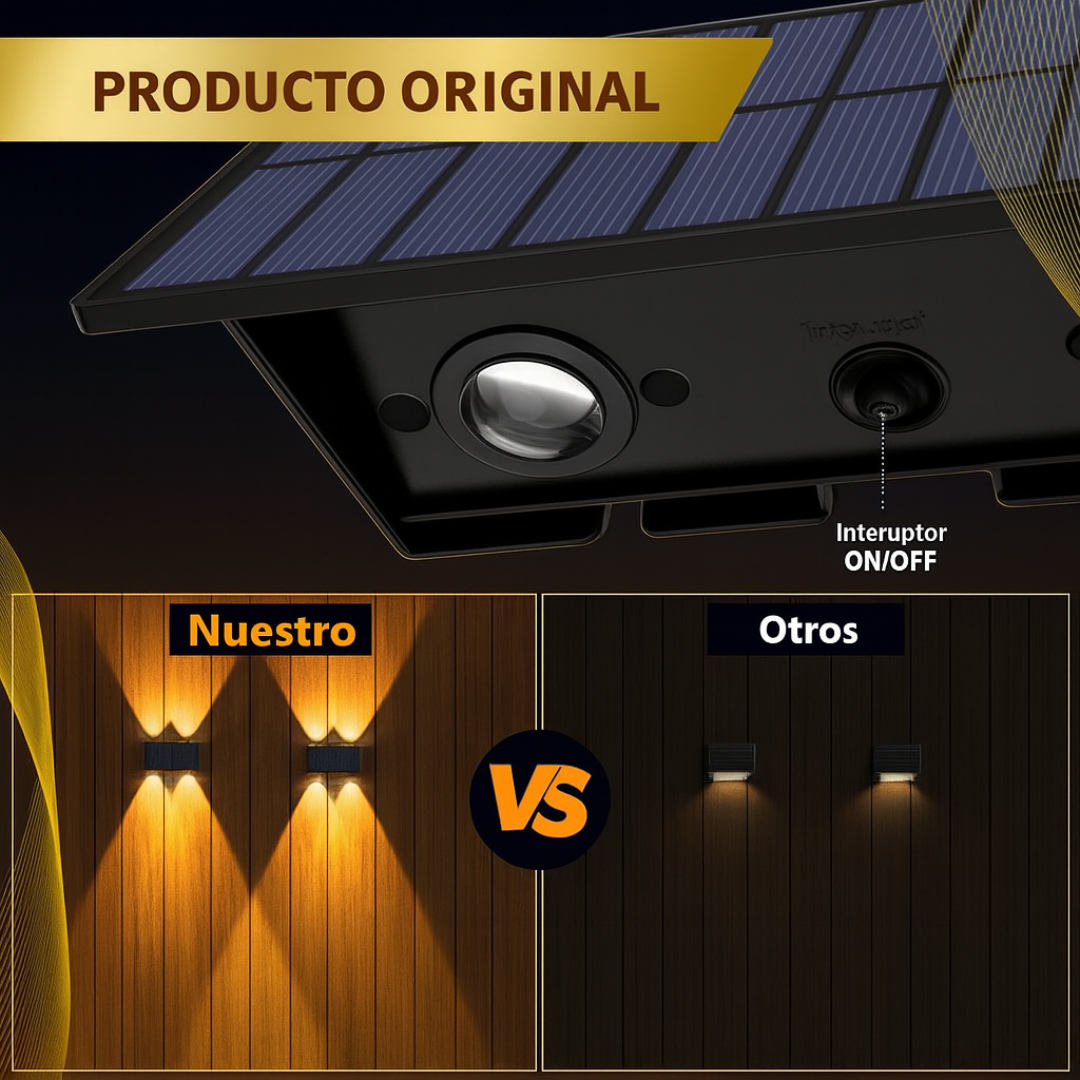 Lampara Solar Automatica De Pared Luxury 🔥✅