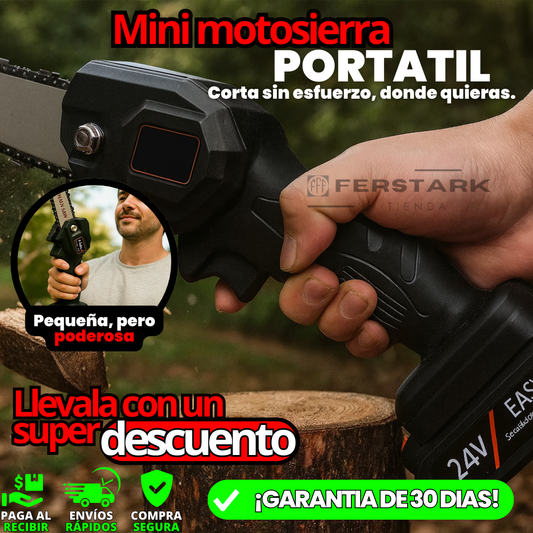 Mini Motosierra Portátil 24v -Potencia en tu mano