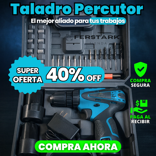 Taladro Percutor Portatil-Hecho para trabajos duros