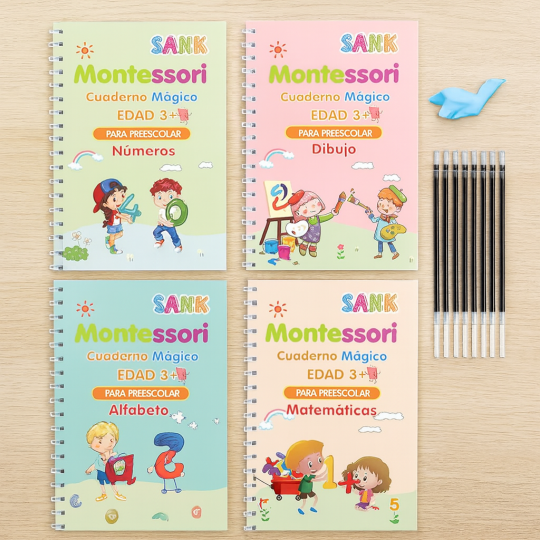 Cuaderno Mágico Montessori-Aprender nunca fue tan divertido ✨