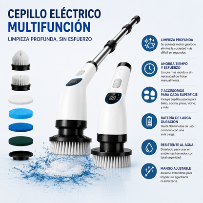 Cepillo Eléctrico MultiPro 9 en 1 🔥🤩