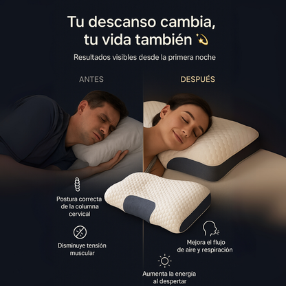 Promo 2X1 Almohada Cervical 48 X 74 CM 🤩🔥