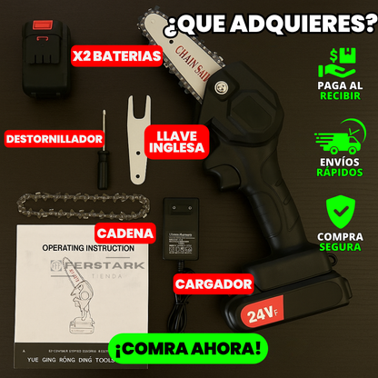 Mini Motosierra Portátil 24v -Potencia en tu mano