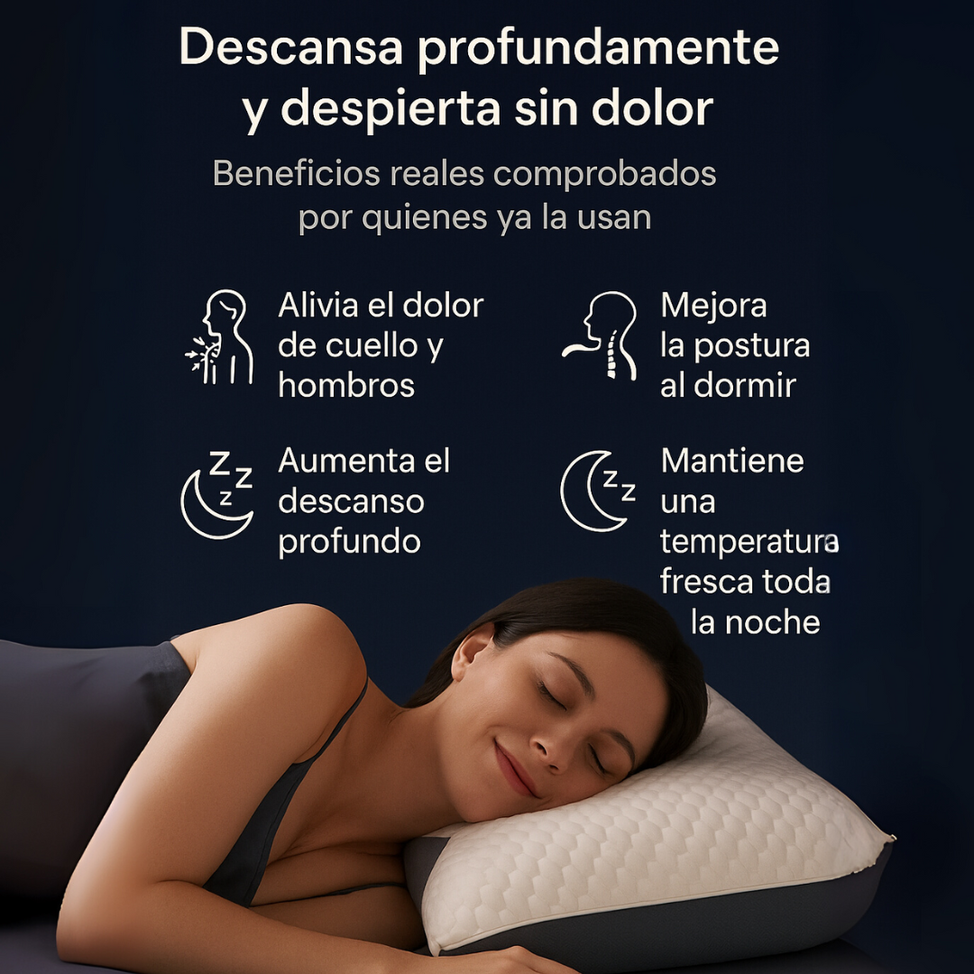 Promo 2X1 Almohada Cervical 48 X 74 CM 🤩🔥