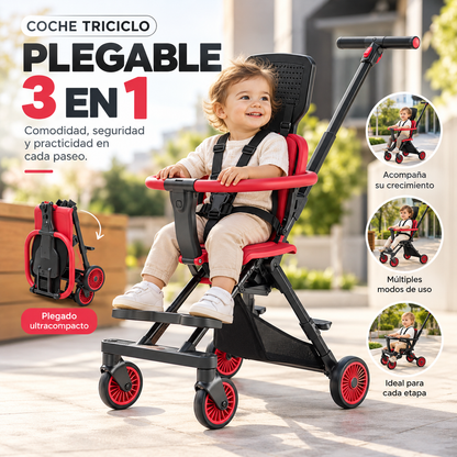 TriciBaby 3 en 1 👶 ¡Paseos más cómodos, felices y seguros! 💕