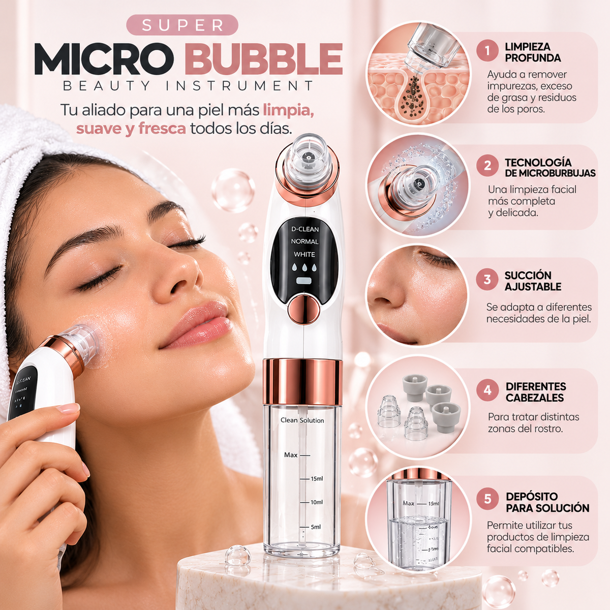 PoreClean Pro ✨¡Piel más limpia, brillo natural! 💖