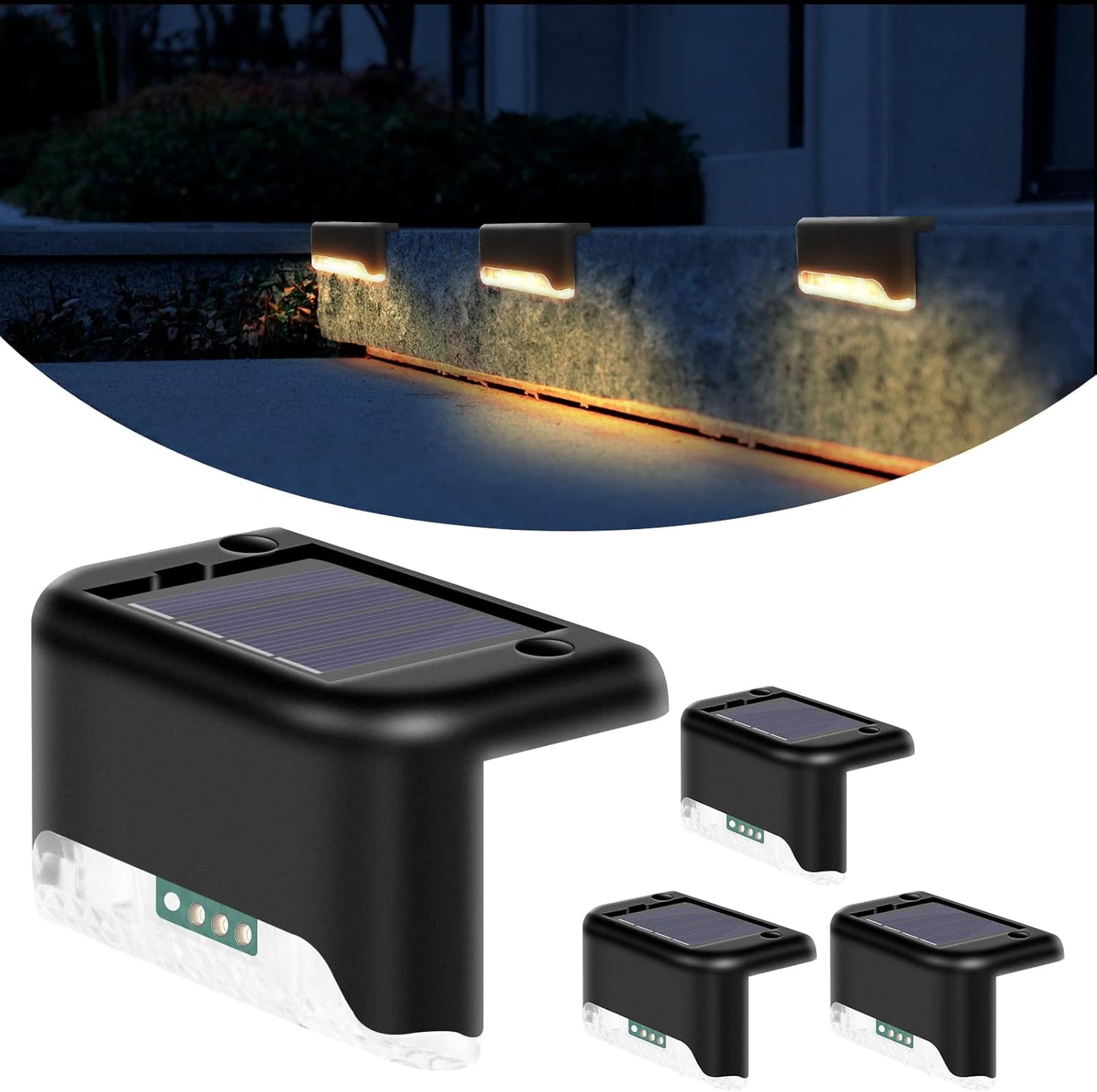 Kit X4 Luces Led Automáticas Solares