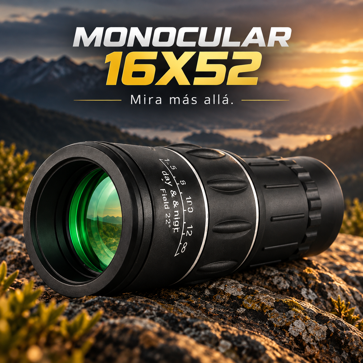 Monocular Zoom 16X  🏔️ Mira más lejos. Vive más. 🔭