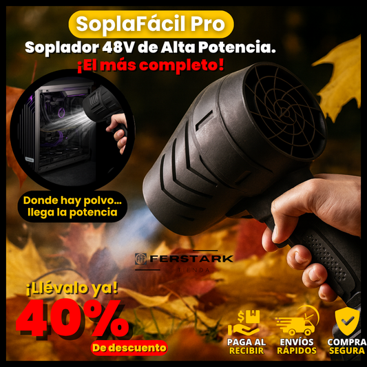 Sopladora 48V-Elimina el Polvo En Segundos.