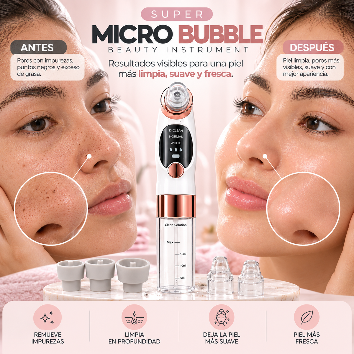 PoreClean Pro ✨¡Piel más limpia, brillo natural! 💖