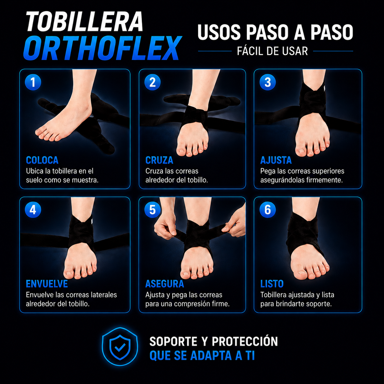Tobillera De Compresión OrthoFlex 🔥