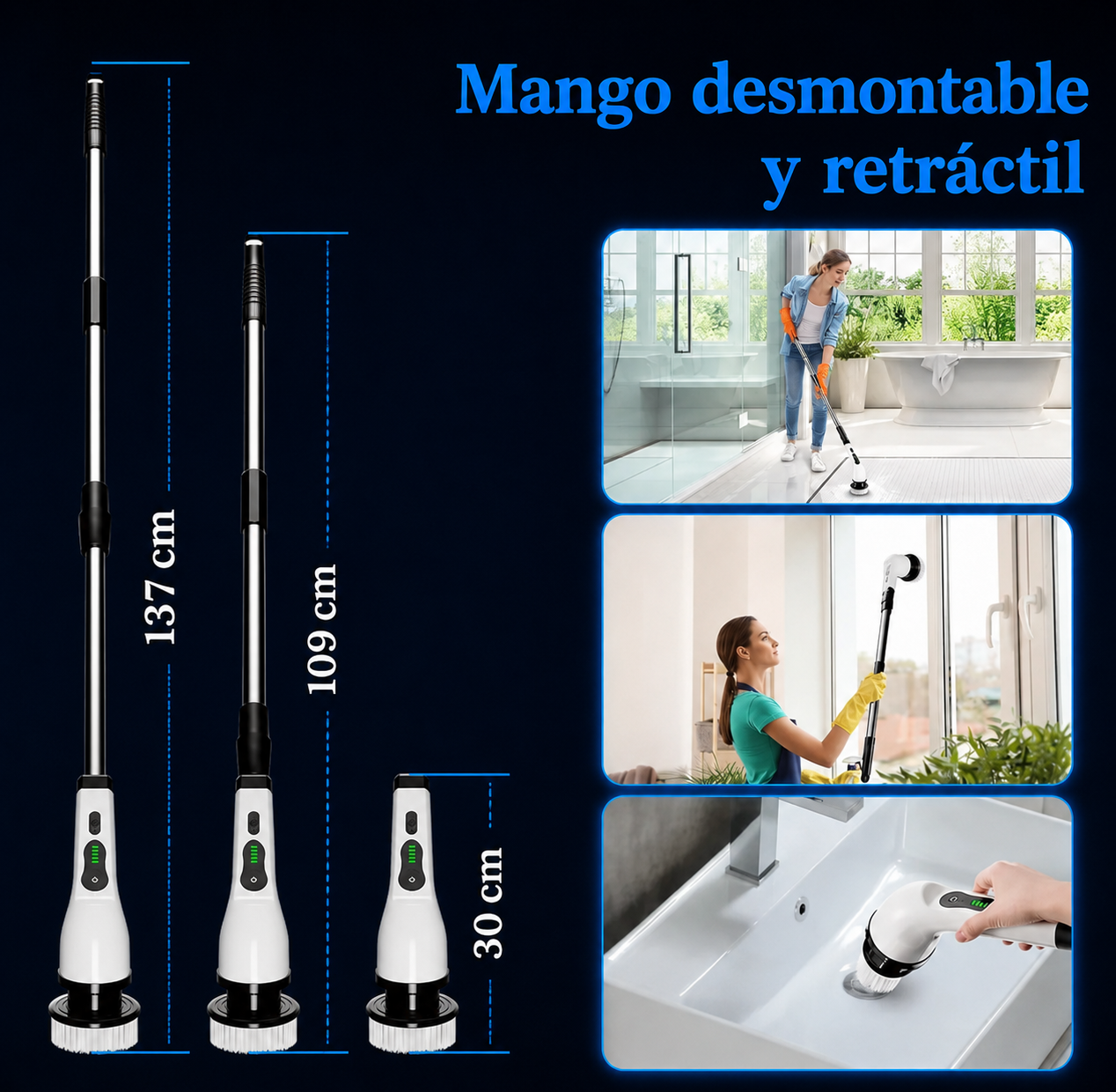 Cepillo Eléctrico MultiPro 9 en 1 🔥🤩