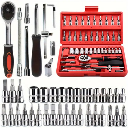 CAJA HERRAMIENTAS HERRAMIENTAS 46 PIEZAS