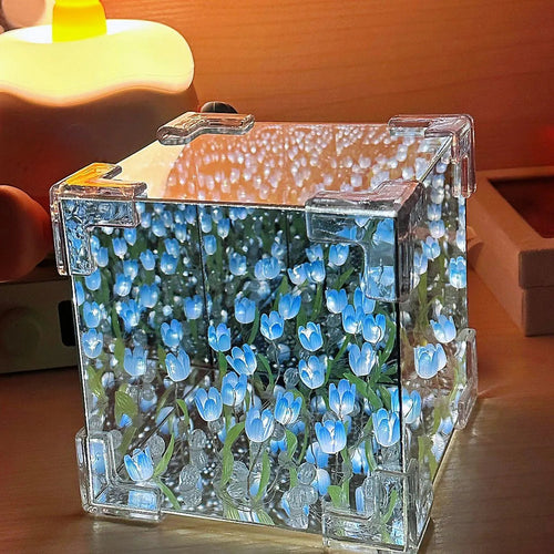 CUBO TULIPANES INFINITOS