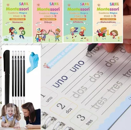SET X4 LIBROS CALIGRAFIA