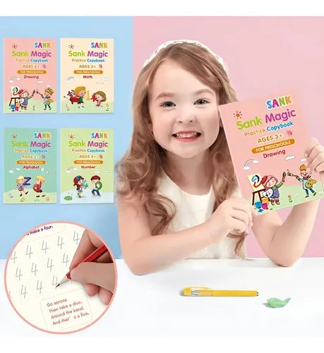 SET X4 LIBROS CALIGRAFIA