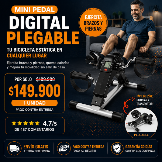 Mini Bicicleta Estática Plegable | Quema Calorías Donde Quieras 🔥