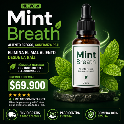 Promo Mint Breath 30ml (Brisa De Menta) 2X1 💚