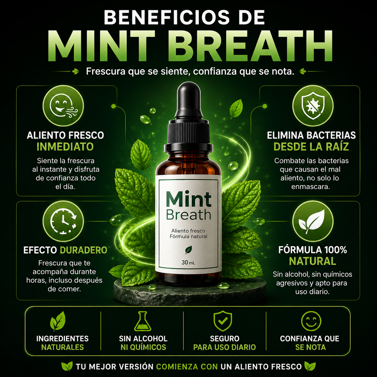 Promo Mint Breath 30ml (Brisa De Menta) 2X1 💚