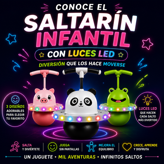 🐼 SALTARÍN LED —  ¡Menos pantallas, más diversión!