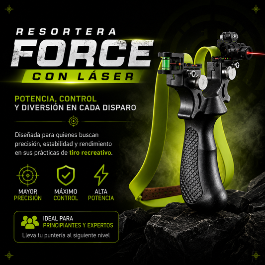 🔥 RESORTERA FORCE CON LÁSER - Experiencia profesional, Diversión sin límites.
